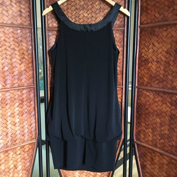 Vintage Black Flapper Bubble USA Made Dress - Picture 2 of 11